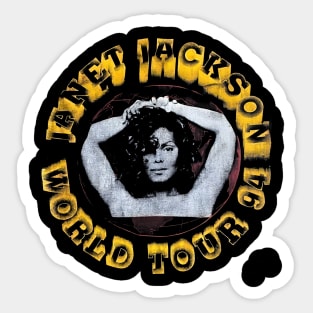 Janet Jackson Vintage World Tour 94 Sticker